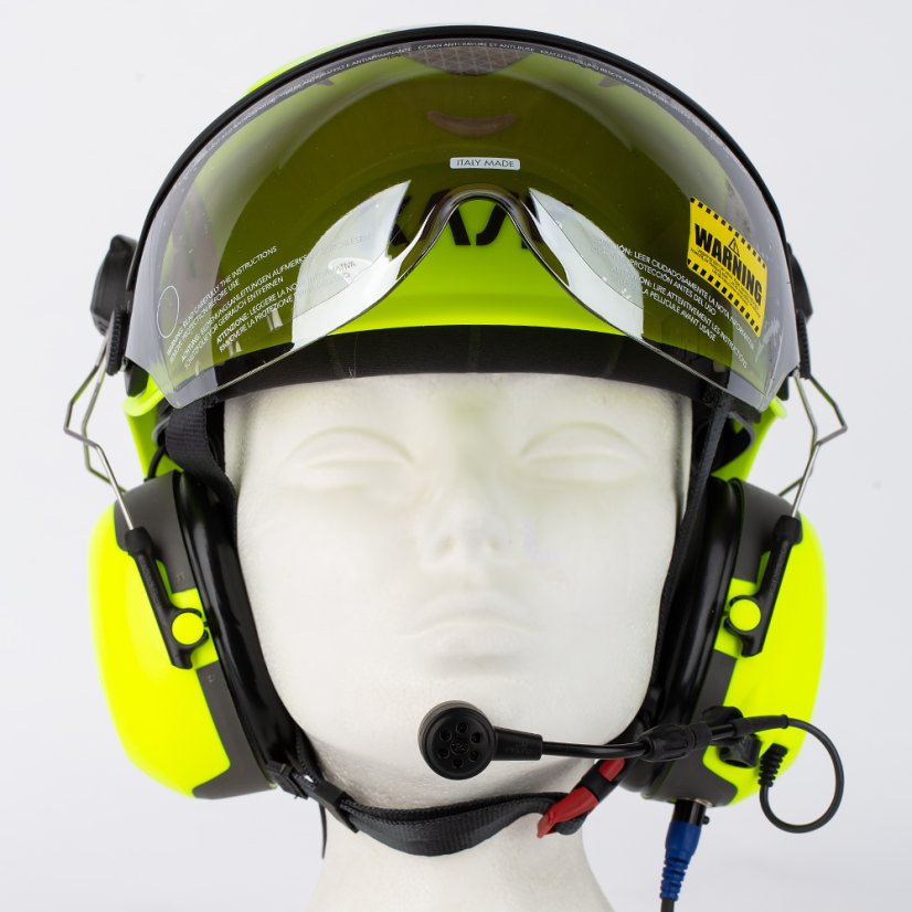 KASK HELITALK žlutá FLUO