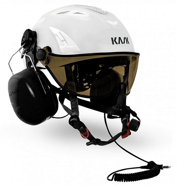 KASK HELITALK bílá