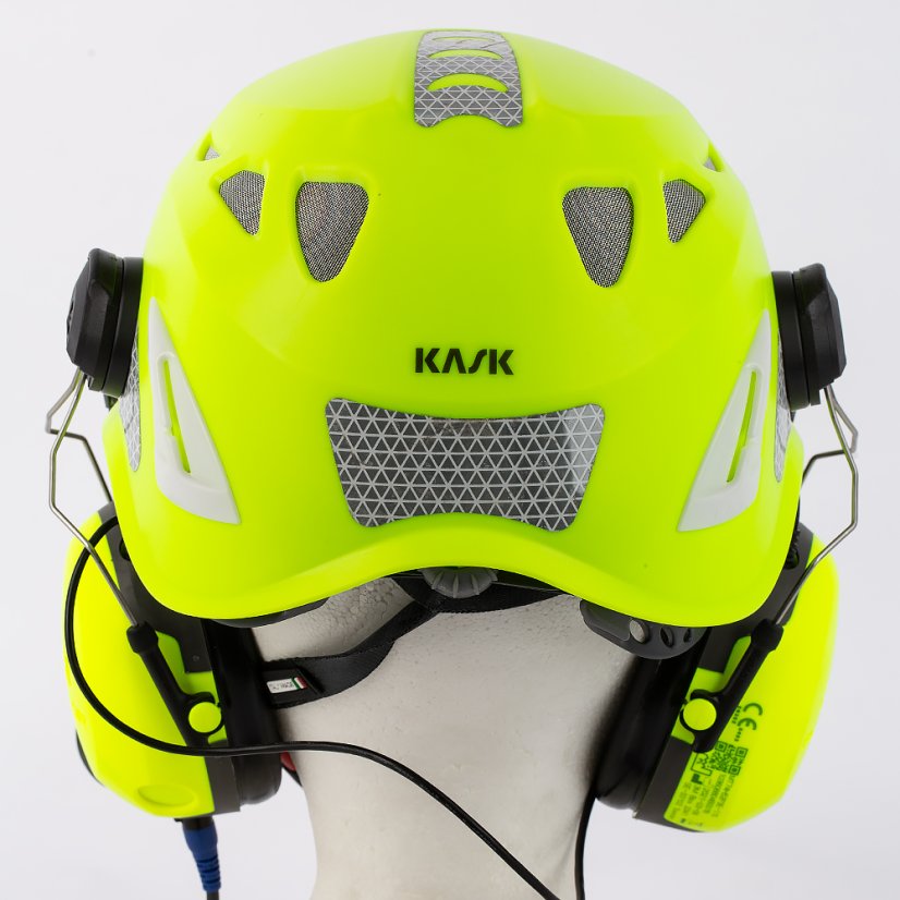 KASK HELITALK žlutá FLUO