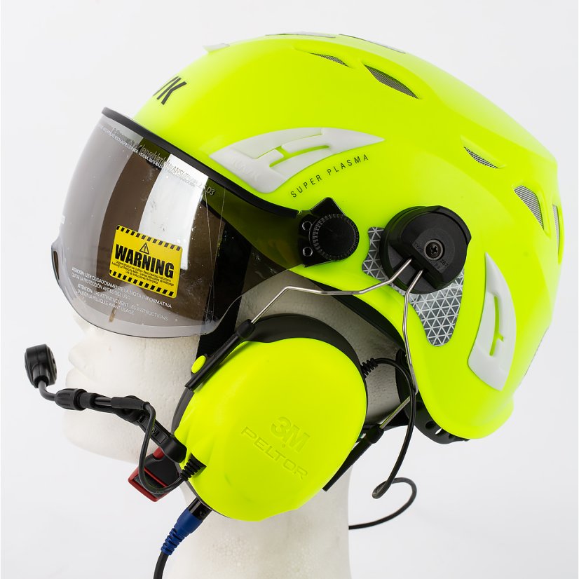 KASK HELITALK žlutá FLUO
