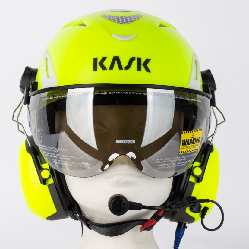 KASK HELITALK žlutá FLUO