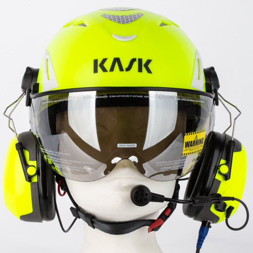 KASK HELITALK žlutá FLUO