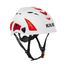 KASK SUPERPLASMA AQ HI VIZ bílo červená