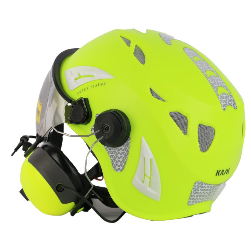 KASK HELITALK žlutá FLUO