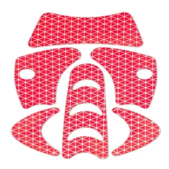 Červené reflexní samolepky pro přilby SUPERPLASMA